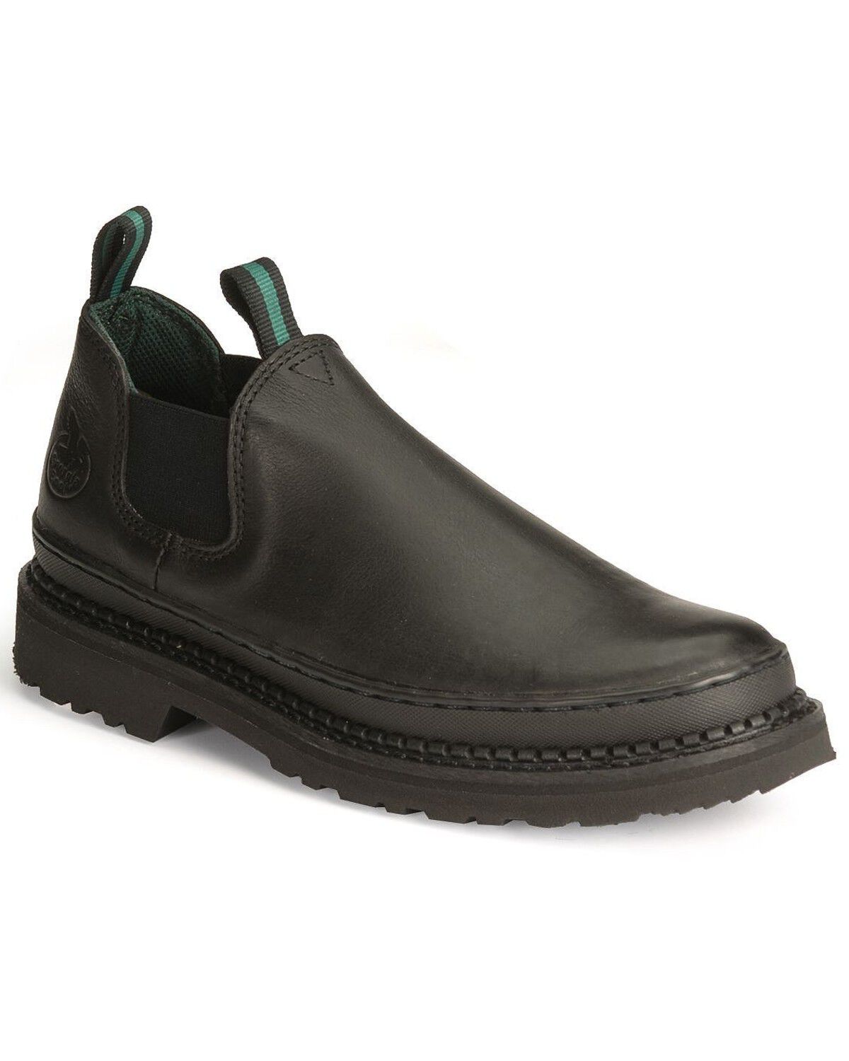Georgia Boot Men's Georgia Giant Romeo Slip-On Work Shoes, Black, hi-res