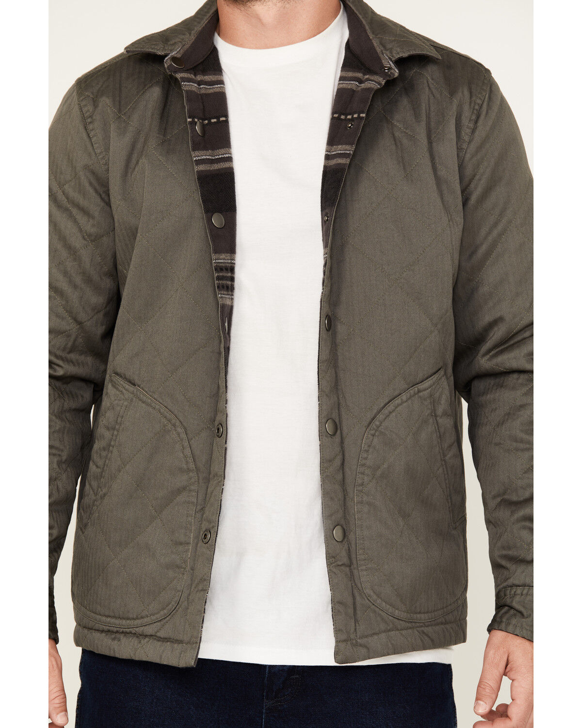 Image #3 - Brothers and Sons Ebbit Reversible Blanket Jacket, Black, hi-res