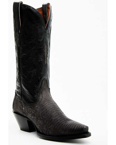 Dan Post Women's Exotic Lizard Western Boots - Snip Toe, Black, hi-res