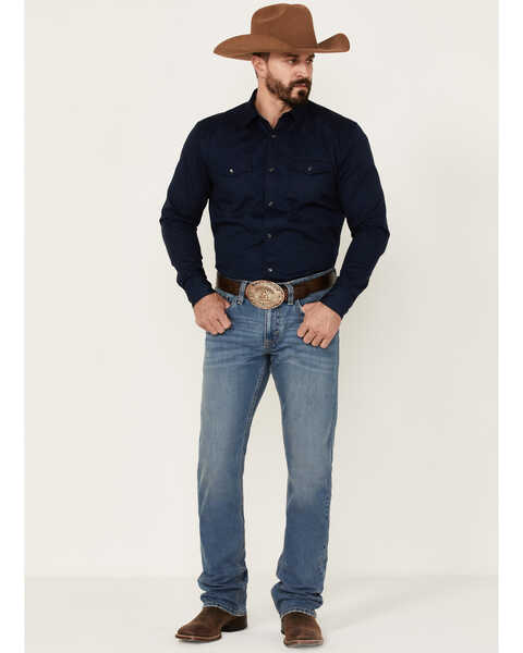 Cody James Men's Roughstock Medium Wash Rigid Slim Straight Jeans , Blue, hi-res