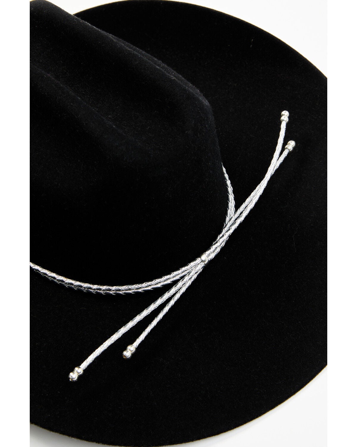 Image #2 - Austin Accent Corded Hat Band, Silver, hi-res