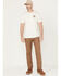 Image #1 - Thorogood Men's Canvas DWR Relaxed Straight Stretch Work Pants, Khaki, hi-res