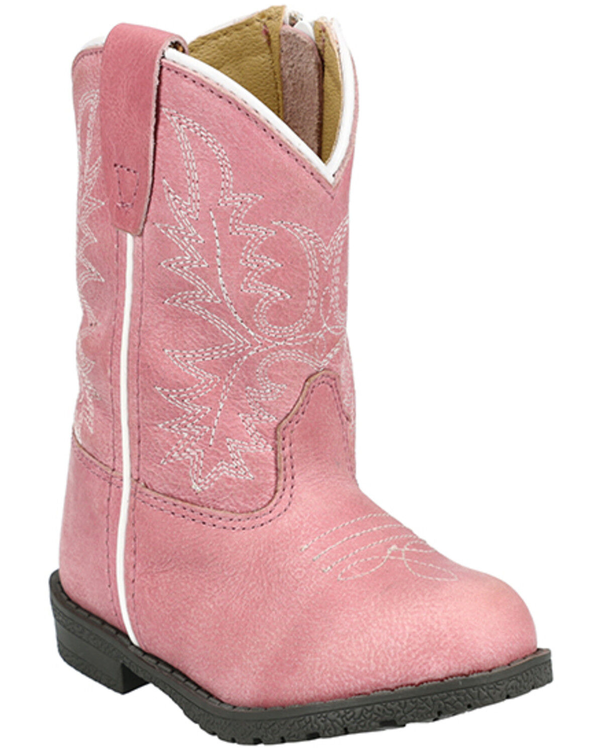 Image #1 - Smoky Mountain Toddler Girls' Hopalong Western Boots - Round Toe, Pink, hi-res