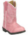 Image #1 - Smoky Mountain Toddler Girls' Hopalong Western Boots - Round Toe, Pink, hi-res