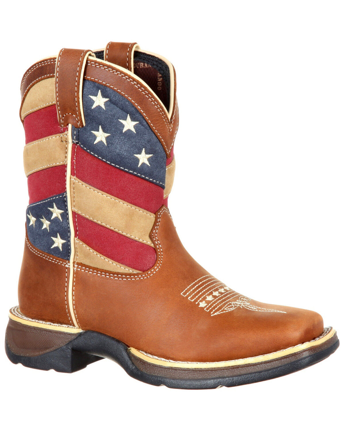 rebel flag square toe boots