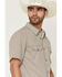Image #2 - Gibson Trading Co Men's Sedona Tile Geo Print Short Sleeve Snap Western Shirt - Big, Brown, hi-res