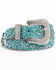 Image #1 - Shyanne Girls' Shimmer Glitz Belt, Turquoise, hi-res