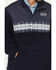 Image #3 - Hooey Men's Brecken Southwestern Sherpa Pullover, Navy, hi-res