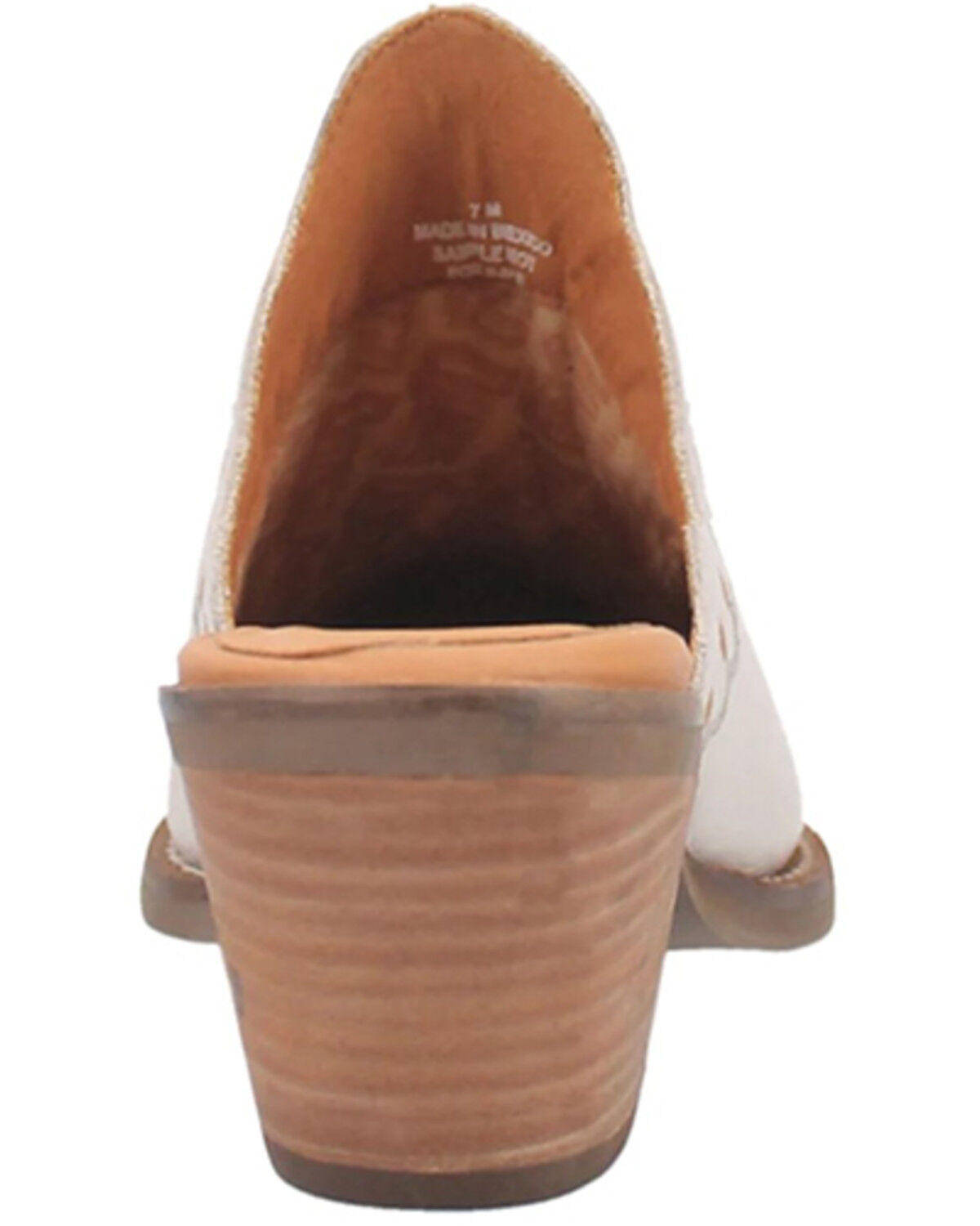 Image #5 - Laredo Women's Wildflower Mules - Snip Toe, White, hi-res