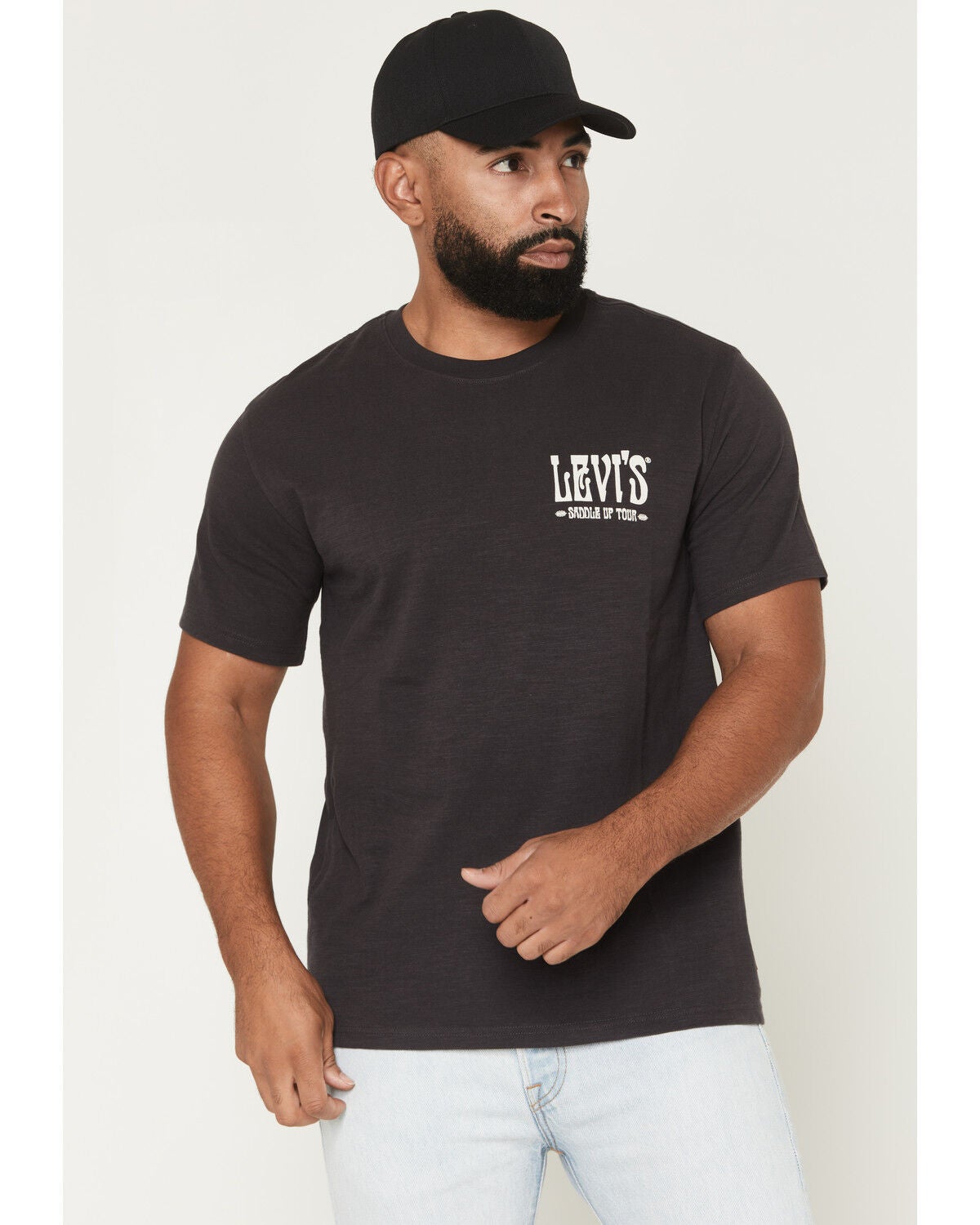 Image #2 - Levi's Men's Into The West Short Sleeve Graphic T-Shirt, Black, hi-res