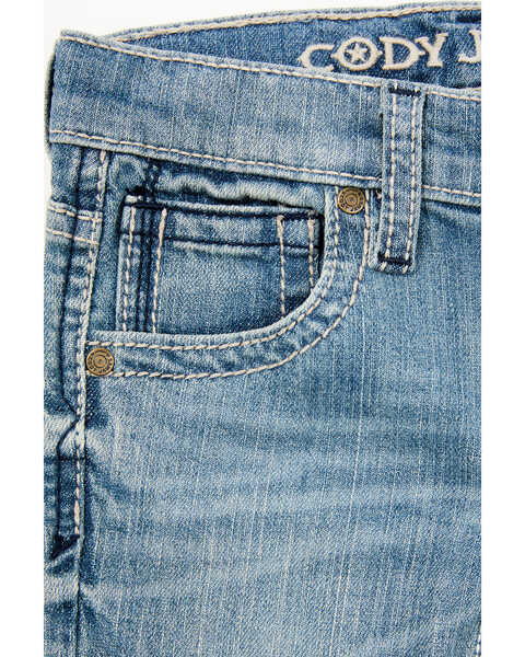 Image #2 - Cody James Toddler-Boys' Crupper Light Wash Mid Rise Stretch Slim Straight Jeans, Blue, hi-res