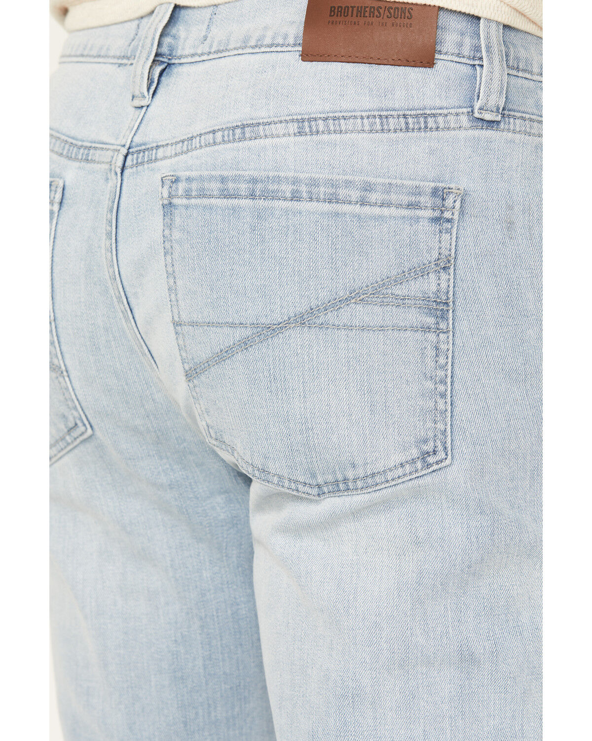 Image #4 - Brothers and Sons Men's Sedona Light Wash Slim Straight Stretch Denim Jeans, Light Wash, hi-res