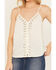 Image #3 - Shyanne Women's Embellished Crinkle Cami Tank, Cream, hi-res