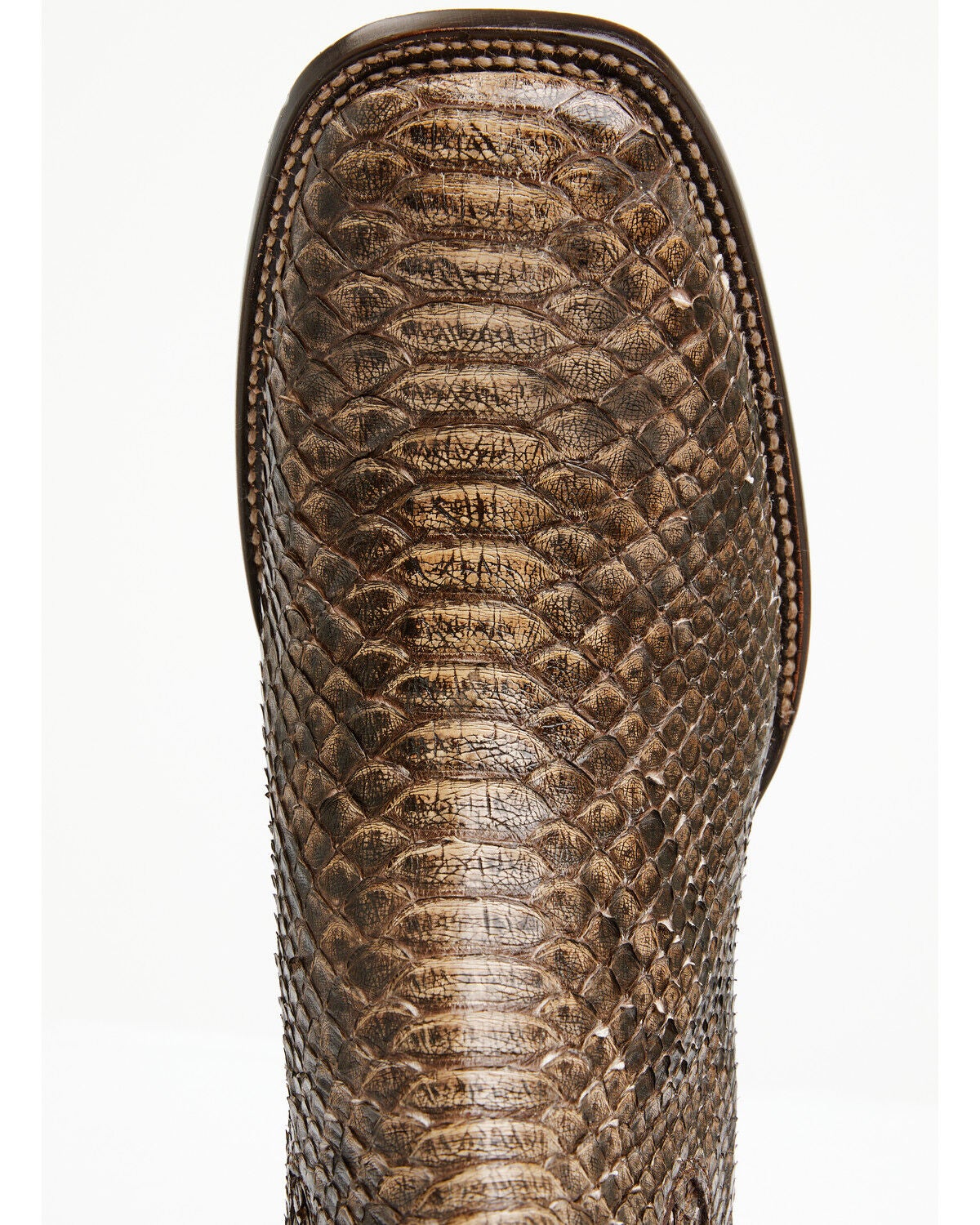 Image #6 - Cody James Men's Hash Exotic Python Western Ankle Boots - Broad Square Toe, Brown, hi-res
