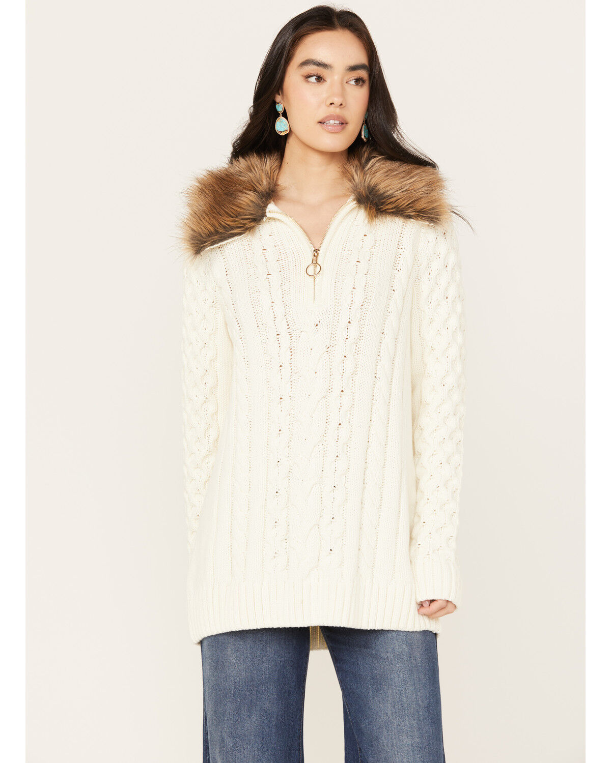 Image #1 - Show Me You Mumu Women's Sun Valley Pullover Sweater, Cream, hi-res