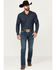 Image #1 - Rock & Roll Denim Men's Pistol Light Vintage Wash Stackable Straight Stretch Denim jeans, Light Wash, hi-res