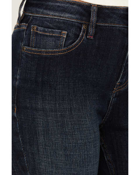 Image #2 - Idyllwind Women's Dark Wash Vista Drive Outlaw Trouser Flare Denim Jeans , Super Dark Wash, hi-res