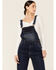 Image #3 - Billyt T Women's Paint Union Wide Leg Overalls, Blue, hi-res
