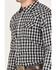 Image #3 - Cody James Men's Visa Versa Small Plaid Print Long Sleeve Snap Western Flannel Shirt, Grey, hi-res