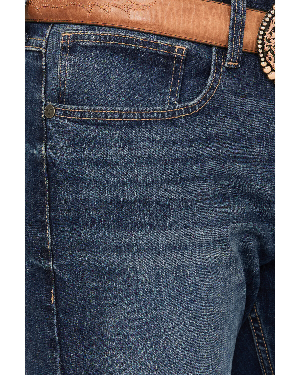 Image #2 - Wrangler 20X Men's Range Dark Wash Bootcut Stretch Jeans - Long, , hi-res