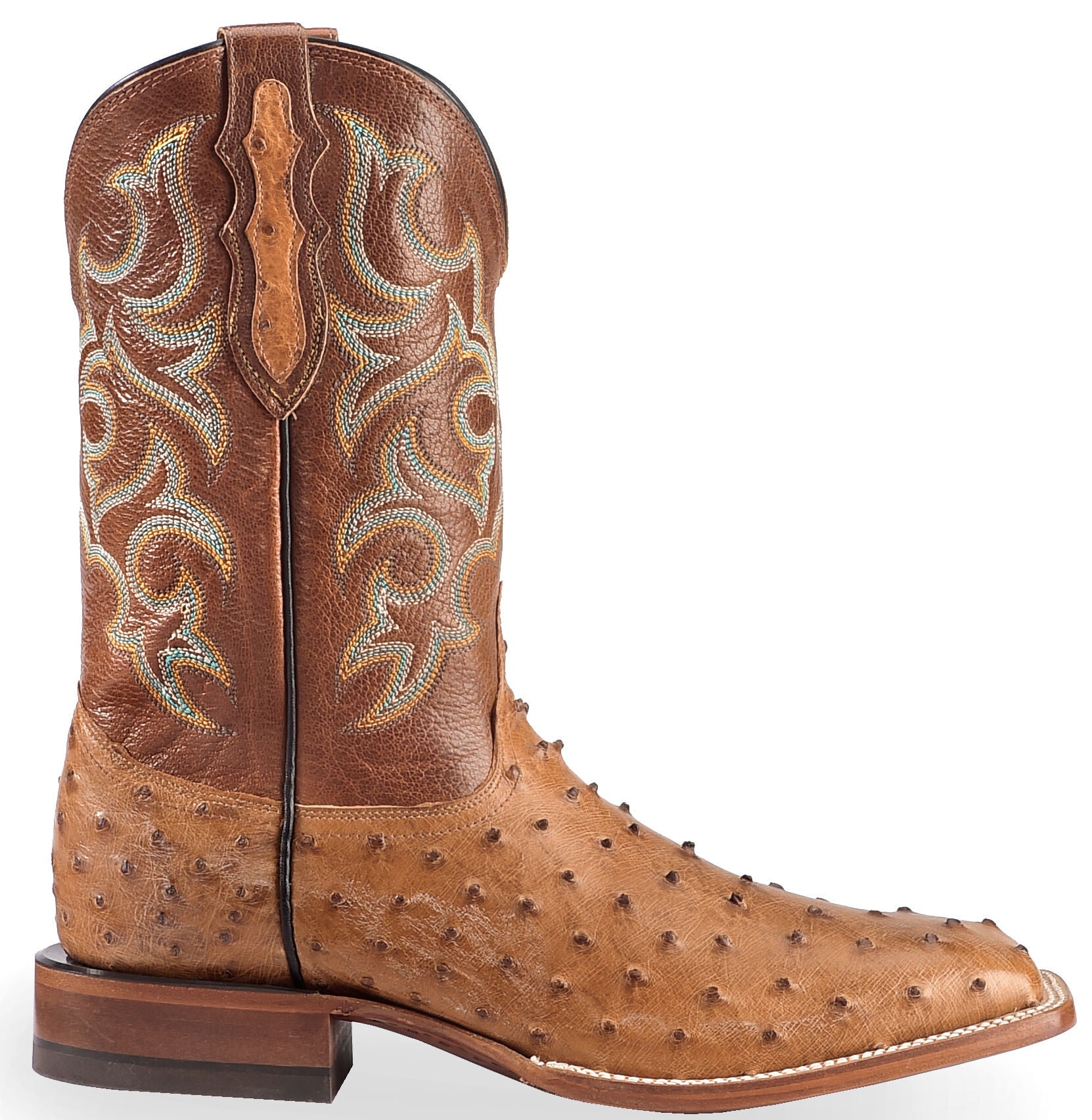 cognac ostrich boots