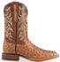 Image #2 - Justin Men's Waxy Full Quill Ostrich Western Boots - Broad Square Toe , Cognac, hi-res