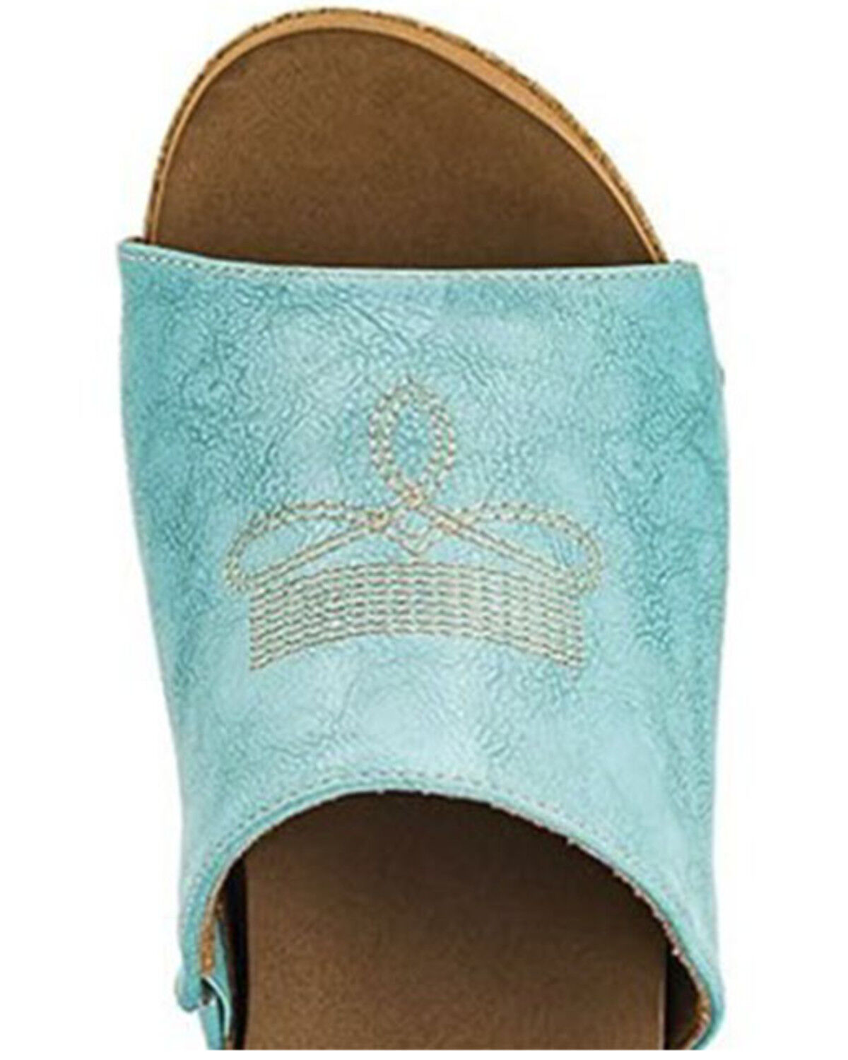 Image #4 - Corky's Women's Saddle Up Wedge Sandals, Turquoise, hi-res