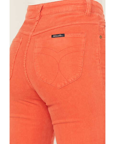 Image #4 - Rolla's Women's East Coast Corduroy Stretch Flare Jeans , Red, hi-res