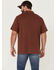 Image #4 - Brothers and Sons Men's Solid Slub Short Sleeve Polo Shirt, Red, hi-res