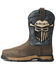 Image #2 - Ariat Men's Rebar Flex Western VentTek Incognito Composite Work Boots - Wide Square Toe, Brown, hi-res