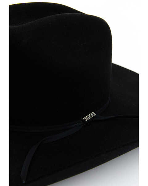 Image #2 - Serratelli 5X Felt Cowboy Hat , Black, hi-res