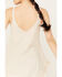 Image #3 - Angie Women's Ruffle Hem Tank Top, Ivory, hi-res