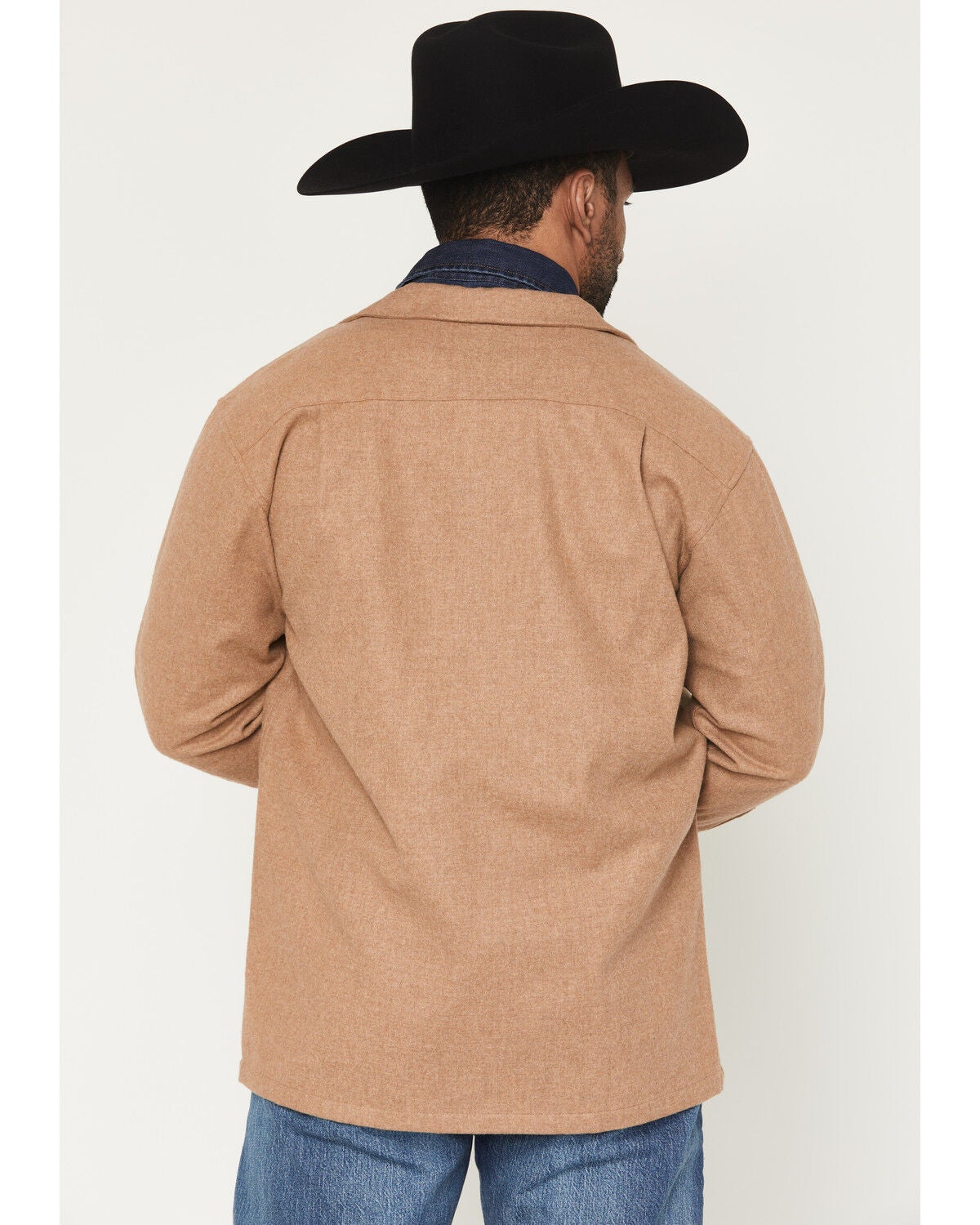 Image #4 - Pendleton Men's Original Board Solid Long Sleeve Button-Down Shirt Jacket, Tan, hi-res