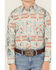 Image #2 - Rock & Roll Denim Boys' Southwestern Print Long Sleeve Pearl Snap Stretch Western Shirt, Ivory, hi-res