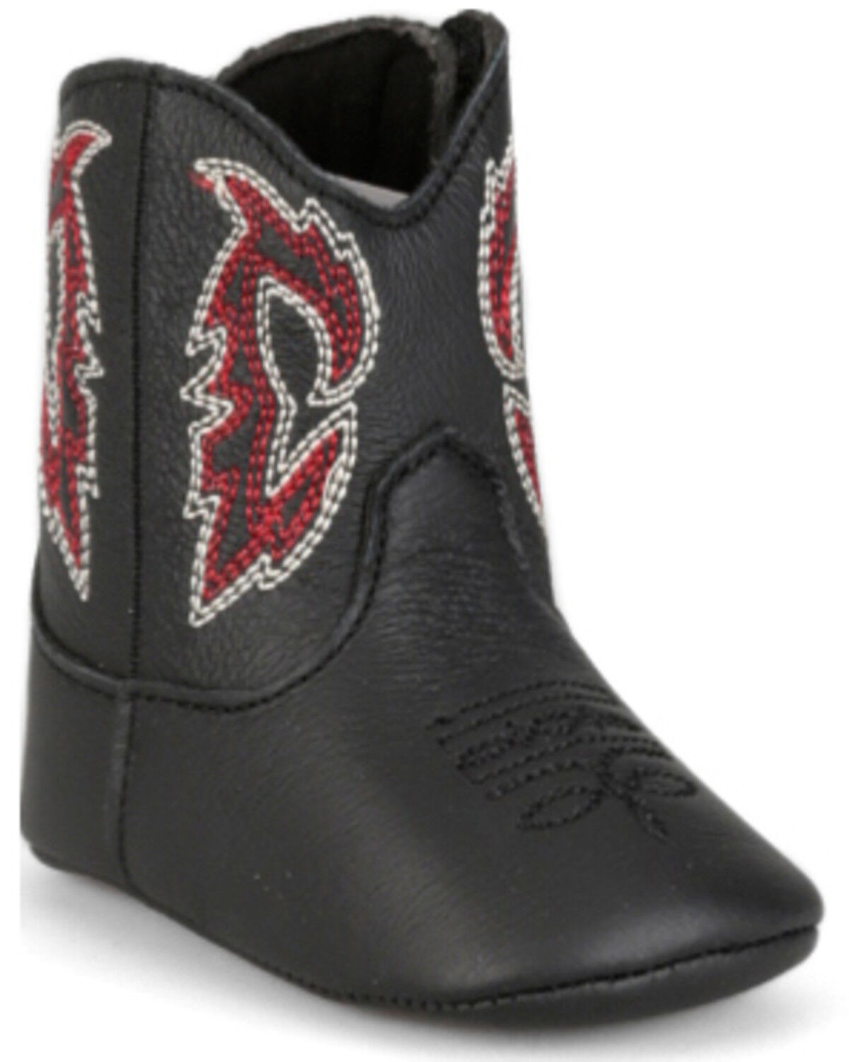 Image #1 - Justin Infant Boys' Baby Canter Western Boots - Broad Square Toe, Black, hi-res