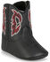 Image #1 - Justin Infant Boys' Baby Canter Western Boots - Broad Square Toe, Black, hi-res