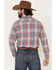 Flag & Anthem Men's Rosburg Plaid Long Sleeve Western Shirt , Indigo, hi-res