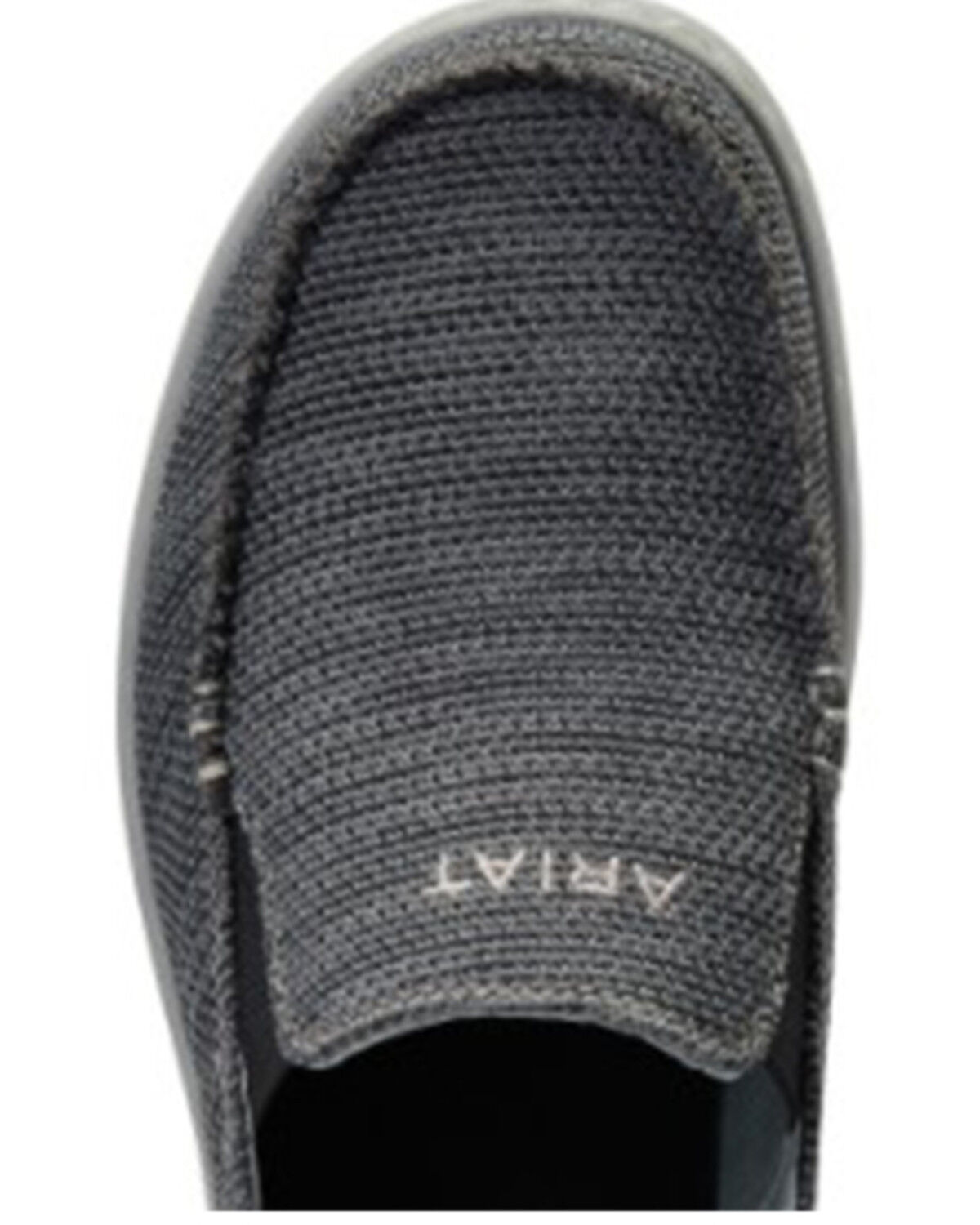Image #4 - Ariat Men's Heather Brown Charcoal 360 Canvas Slip-On Casual Shoe - Moc Toe, Charcoal, hi-res