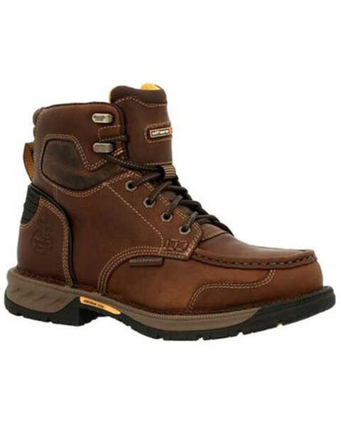 Georgia Boot Men's Athens 360 Western Work Boots - Soft Toe, Brown, hi-res