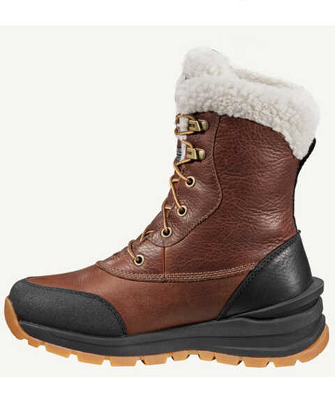 Image #3 - Carhartt Women's Pellston 8" Winter Work Boot - Soft Toe, Chestnut, hi-res