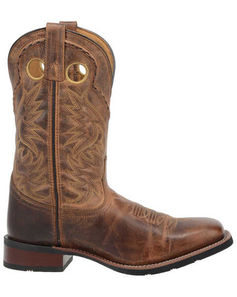 Image #2 - Laredo Men's Kane Western Boots - Broad Square Toe, Tan, hi-res