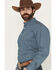 Image #2 - Cinch Men's Geo Print Long Sleeve Button-Down Stretch Western Shirt, Blue, hi-res