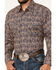 Image #7 - Roper Men's Amarillo Paisley Print Long Sleeve Snap Western Shirt, Navy, hi-res