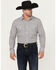 Image #1 - Cody James Black 1978® Men's Condor Striped Print Long Sleeve Button-Down Western Shirt, Black, hi-res