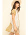Image #3 - Vocal Women's Studded Fringe Vest, Sand, hi-res