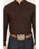 Image #3 - Cody James Men's Old West Tonal Striped Print Long Sleeve Button-Down Western Shirt, Dark Brown, hi-res