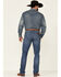 Wrangler Retro Premium Men's Harrick Dark Wash Stretch Slim Straight Jeans , Blue, hi-res