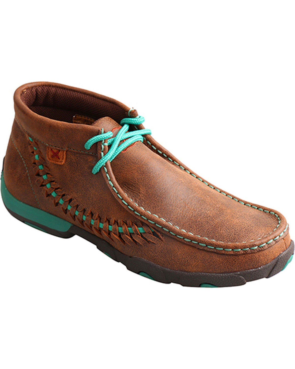 Twisted X Women's Chukka Driving Mocs, Brown, hi-res