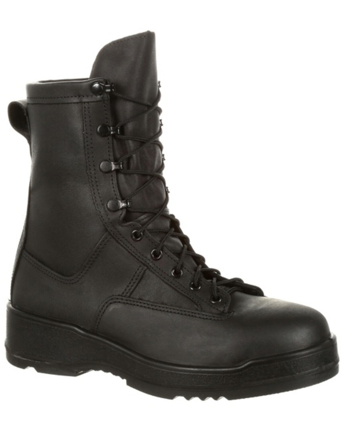 Image #1 - Rocky Men's Entry Level Hot Weather Military Boots - Steel Toe, Black, hi-res