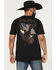 Image #1 - Howitzer Men's Sweet Land Short Sleeve Graphic T-Shirt, Black, hi-res